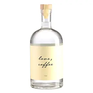 Botella vidrio licor bouteilles en verre liqueur whisky cadeau bouteille de brandy xo