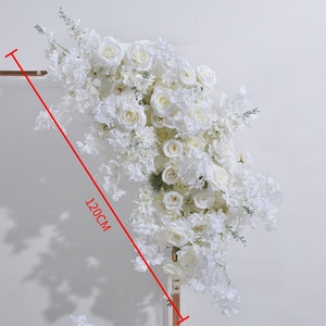 Bolas de flores de cerezo artificiales de nuevo estilo para decoración de ventanas de exposición comercial y fondo de boda y camino de mesa - Product Image 5