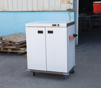 Chariot chauffe-plats électrique professionnel en acier inoxydable 90L à économie d'énergie pour la restauration hôtelière avec éclairage de présentation