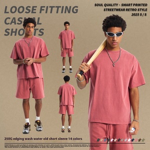 <span class=keywords><strong>T</strong></span>-<span class=keywords><strong>Shirt</strong></span> Crop Top <span class=keywords><strong>Basic</strong></span> 100% Cotone, Manica Corta Retrò con Finitura Vintage Sfrangiata, Lavaggio Intenso, Stampa Boxy, Magliette da <span class=keywords><strong>Uomo</strong></span> - Product Image 3