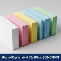 Papier autocopiant NCR CF, double face enduit, pour formulaires de bureau et emballage, emballage en rame