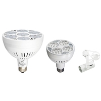 Homologué ETL UL-1993, 55W 60W LED PAR38 & 35W 40W LED PAR30 & Support de rail à 3 fils pour présentoirs de bijoux et de diamants, garantie 3 ans