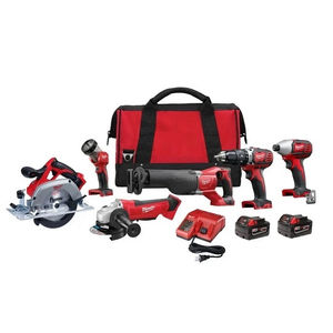 Offre promotionnelle pour le kit combiné d'outils sans fil 18 V LXT Lithium-Ion avec 7 batteries, chargeur et support OEM, garantie de 3 ans - Product Image 1