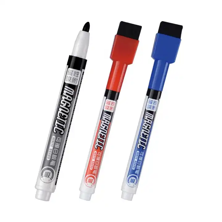 8 Color Dry Erase Pens with Magnetic Markers , Dry Erase Markers