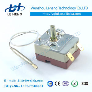 16A 50 - 190 ℃   <span class=keywords><strong>Thermostat</strong></span> capillaire réglable pour friteuse à air, certifications CE UL TUV, régulateur de température, chauffage de <span class=keywords><strong>four</strong></span> - Product Image 3