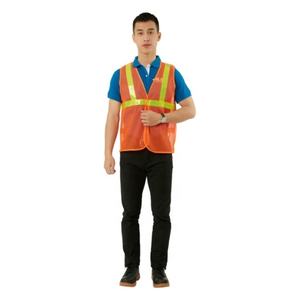 Chaleco de Seguridad de Alta Visibilidad Personalizado, Hecho en Vietnam, con Cinta Reflectante Fluorescente, Poliéster y Algodón, Cierre de Cremallera, Ropa de Trabajo con Logotipo - Product Image 2