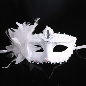 Nuova Maschera di Alta Gamma per Sfilate di Moda Italiane, Maschera Veneziana con Fiore Laterale - Product Image 2