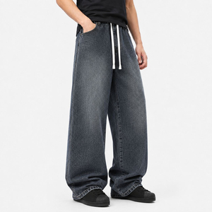 <span class=keywords><strong>Jeans</strong></span> <span class=keywords><strong>da</strong></span> <span class=keywords><strong>Uomo</strong></span> Personalizzati <span class=keywords><strong>in</strong></span> Fabbrica: Stile Americano High-Street <span class=keywords><strong>con</strong></span> Finitura Lavata; Taglio Ampio, Gamba Dritta e Vestibilità Comoda - Product Image 1