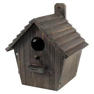 Fabriek Direct Natuurlijk Houtkleurig Massief Hout Vogelhuis Knop Vogelnest Dak Hangbare Vogel Fok Meubelen - Product Image 5