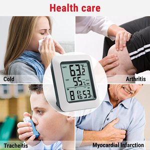 Hygromètre numérique sans fil, thermomètre intérieur/extérieur, moniteur d'humidité avec jauge de température - Product Image 4