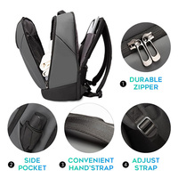 Mochila de Negocios de Gran Capacidad para Hombre con Logotipo Personalizado, Resistente al Agua, para Portátil, Multifuncional, Informal, para Viajes