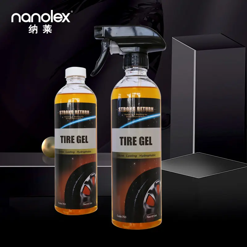 Nanolex 703 rubber treatment & tire dressing spray restore tire natural appearance tire shine and polish