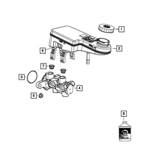 กระบอกเบรกหลัก 68100294AB สำหรับ DODGE Journey 2009-2012 อะไหล่ทดแทน - Product Image 3