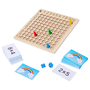 Juego <span class=keywords><strong>de</strong></span> mesa <span class=keywords><strong>de</strong></span> multiplicación <span class=keywords><strong>de</strong></span> madera <span class=keywords><strong>de</strong></span> matemáticas divertidas, juguete <span class=keywords><strong>de</strong></span> aprendizaje interactivo para niños, actividad familiar - Product Image 6