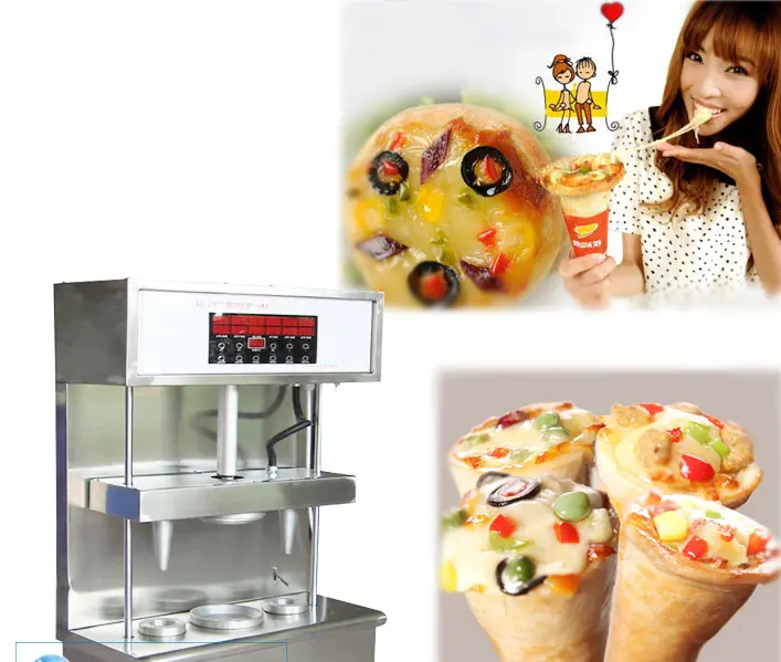 Pizza Cone Molding Machine Cheap Pizza Cone Machine/ Rotary Pizza Cone Oven/ Pizza Cone Warmer Showcase With Production Line