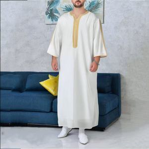 Personalización de Fábrica, Personalización de Logotipo, OEM, ODM, Abaya de Color Sólido, Túnica Musulmana Sencilla y Modesta, Abaya de Estilo Básico, Abaya Musulmana Cómoda - Product Image 5