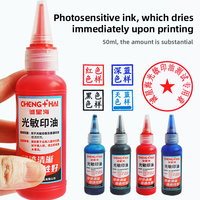 Encre de timbre Flash bleu noir pour timbres 50ML