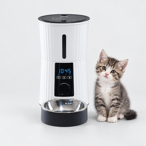 Comedero Automático Inteligente para Mascotas de 4L, Dispensador de Comida para Perros y Gatos Controlado por Aplicación WiFi, Máquina de Alimentación Inteligente - Product Image 1