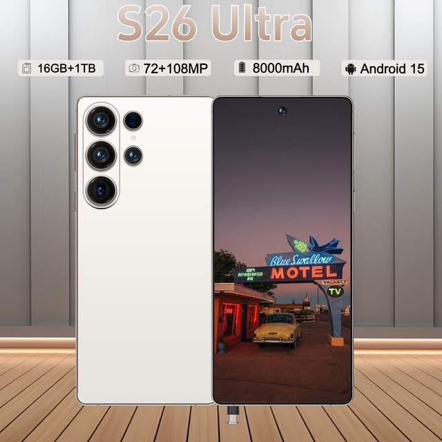 16GB+1TB S26 ultra 7.3 Inch Dual Sim Smartphone Deca Core Android 15 Mobile Phones Hot Selling S-Pen S26 ultra Smart Cell Phones