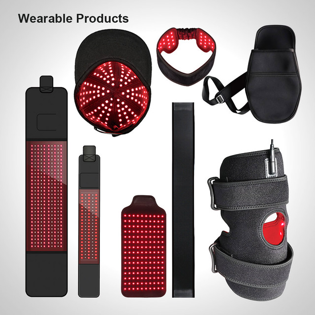 IDEATHERAPY Medical Grade 660nm 850nm Infrared Led Light Red Light Therapy Cap/Glove/vest/neck/knee/foot/Mat Red Light Belt