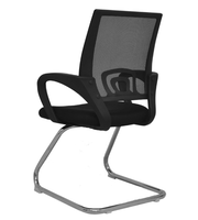 Chaise de bureau ergonomique en maille à dossier moyen réglable avec accoudoirs fixes – Vente en gros – Fabricant