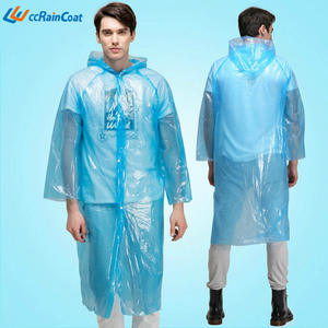 Impermeable Desechable CcRainCoat para Adultos, Universal, para Senderismo, Viajes, Montañismo, al Aire Libre, Estilo Poncho, Color Sólido, JT PE - Product Image 3