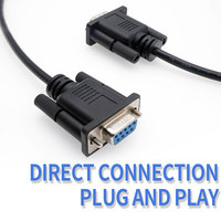 Abierto a prueba de agua cobre 16 GA DB9 RS232 Cable Serie 3 Pin Pigtails Pen End Plug DC conector Cable de extensión