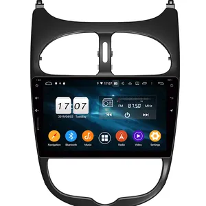 Màn Hình IPS 9 ''4 + 32/64GB Thiết Bị Phát Đa Phương Tiện Trên Xe Hơi Chạy Android Radio Định Vị GPS Cho Peugeot 206 2000-2016 CarPlay/DSP/4G LTE