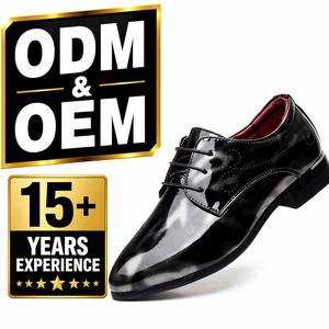 Zapatos <span class=keywords><strong>Oxford</strong></span> de PU Artificial para Hombre, Diseño de Lujo, Pulidos, con Cordones, Transpirables, Formales, para Primavera, Verano, Club, Boda, ODM OEM - Product Image 1