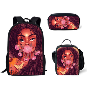 Conjunto de mochilas escolares Afro para niños, morral escolar con estilo para escuela <span class=keywords><strong>primaria</strong></span>, color negro, a bajo precio, cantidad mínima de 1 unidad - Product Image 2