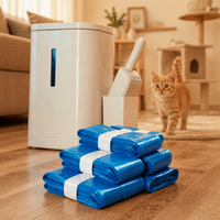 Sacs de recharge pour litière pour chat anti-odeurs, doublures épaisses anti-fuite pour seaux à litière