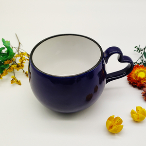 Tazas <span class=keywords><strong>de</strong></span> porcelana <span class=keywords><strong>con</strong></span> diseños, <span class=keywords><strong>Color</strong></span> sólido, púrpura, blanco, <span class=keywords><strong>Interior</strong></span>, cerámica mate <span class=keywords><strong>de</strong></span> 16 onzas - Product Image 2
