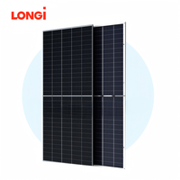 Panneau solaire monocristallin bifacial demi-cellule PERC double vitrage LR8-66HYD 630-670W, efficacité 23%, pour toiture BIPV