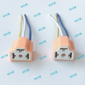 ซ็อกเก็ตไฟหน้า H4 เซรามิก 3 ขาพร้อมสายไฟสำหรับเปลี่ยนไฟรถยนต์ - Product Image 2
