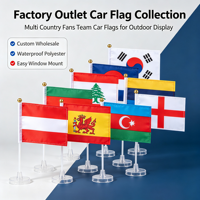 Fabrikverkauf Outdoor Österreich Libanon Korea Aserbaidschan Spanien Wales England Fans England Team Autoflagge Kundenspezifischer Großhandel