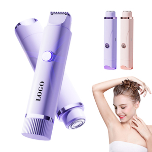 0728 Venta al por mayor Máquina depiladora 2 en 1 con cabezal desmontable para bikini y depilación de esquinas redondeadas, dispositivo resistente al desgaste - Product Image 1