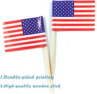 Lot de 100 mini-décorations personnalisées pour cupcakes, drapeaux de Nouvelle-Zélande et de divers pays, en forme de cure-dents