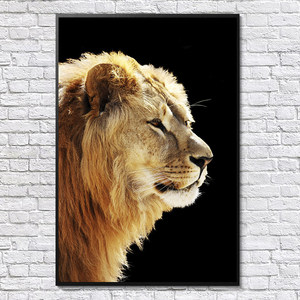 Póster Enmarcado <span class=keywords><strong>de</strong></span> León Africano, Impreso con Tinta Ecológica, Impermeable, Decoración <span class=keywords><strong>de</strong></span> Pared Moderna y Sencilla - Product Image 3