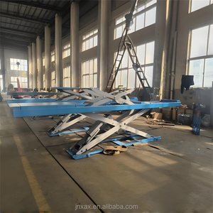 신아오신 가위형 이중 실린더 유압식 시저 리프트 트롤리 3톤 용량 (자동차 수리용, 12개월 보증) - Product Image 4