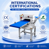 Machine à trancher automatique commerciale pour bœuf et porc 380V avec protection de sécurité et taille de coupe réglable