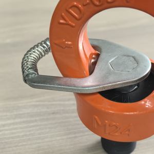 Punto de elevación de ojo de llave de alta resistencia autoseguro DIN/ASME certificado para aparejos y protección contra caídas Color naranja vivo <span class=keywords><strong>Precio</strong></span> caliente - Product Image 4
