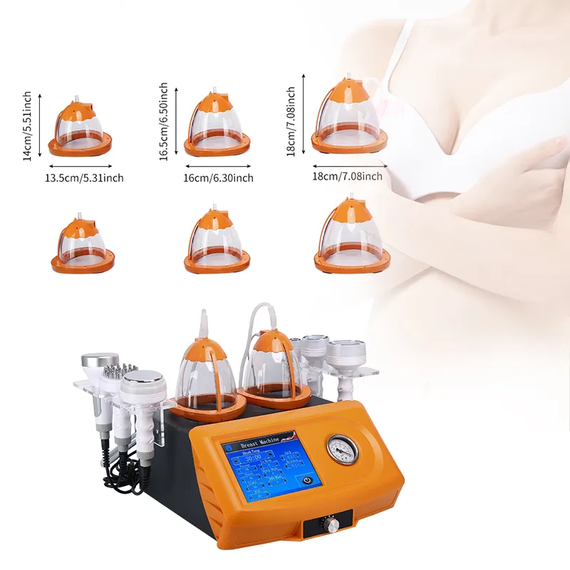 Multifunctionele Huidverstrakking Vacuümtherapie Rf Butt Lift Therapie 80K Cavitatie Borstvergroting Cupping Vacuümmassage