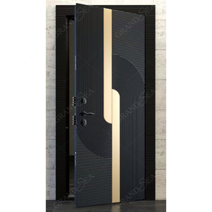 Portes <span class=keywords><strong>d</strong></span>'<span class=keywords><strong>entrée</strong></span> modernes en aluminium coulé, à simple ou <span class=keywords><strong>double</strong></span> battant, en acier de sécurité, antivol, <span class=keywords><strong>prix</strong></span> <span class=keywords><strong>d</strong></span>'usine - Product Image 5