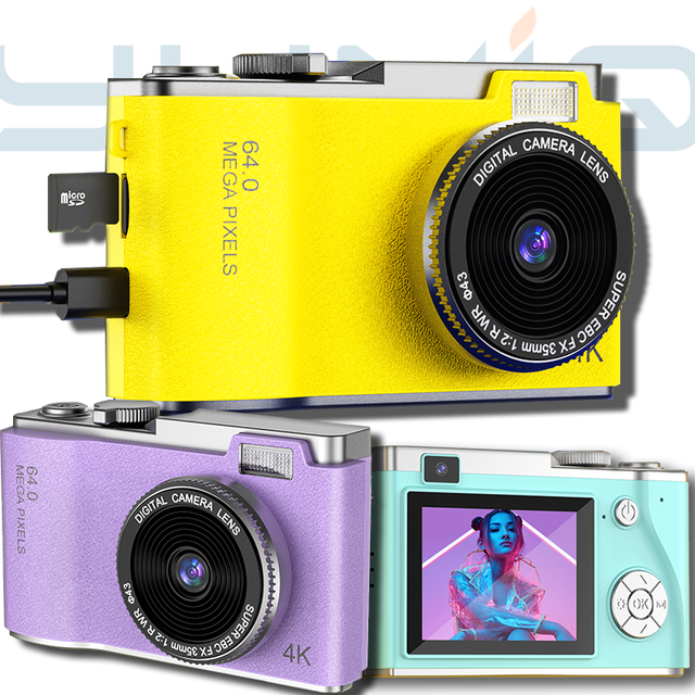 Yuniq Retro CCD Camera with Beauty Filter for Vintage Aesthetic Photos 64MP HD Video Long Battery Life LK-003