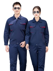 Ensemble de vêtements de travail résistants pour hommes printemps-automne, haut et <span class=keywords><strong>pantalon</strong></span> de sécurité durables, uniforme de travail pour atelier, chantier, usine - Product Image 1