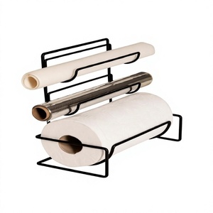 New Elegant Nickel Plated Wall Mounted Metal Napkin Holder Eco-Friendly Handmade Waterproof American Style Multi-Purpose - Product Image 3