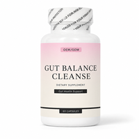 Capsules Nettoyantes pour l'Équilibre Intestinal Marque Blanche OEM ODM Formule Personnalisée Conception Artistique Santé Intestinale 60 Comprimés