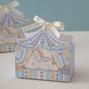 Scatola Regalo a Tema Circo dei Cartoni Animati con Piccoli Pony, Ideale <span class=keywords><strong>per</strong></span> il Primo <span class=keywords><strong>Compleanno</strong></span> del Bambino - Product Image 2
