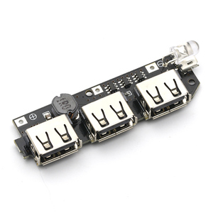 5V 1A 1.5A 2.1A 3 USB ngân hàng điện sạc bảng mạch bước lên Boost Power <span class=keywords><strong>Module</strong></span> + 5S 18650 Li-ion trường hợp vỏ Tự làm Kit Powerbank - Product Image 1