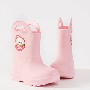 รองเท้าบูทกันฝนสำหรับเด็ก, สำหรับเด็กชายและเด็กหญิง2-6ปีรองเท้าน้ำหนักเบา EVA น่ารักกันลื่นอุปกรณ์กันฝนสำหรับฤดูหนาว - Product Image 1